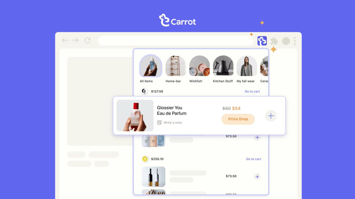 Carrot shopping cart app
